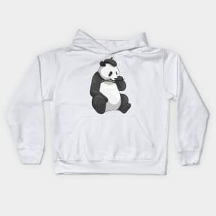 Panda Painter Paint brush Kids Hoodie